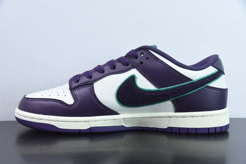 NIKE DUNK LOW RETRO "CHENILLE SWOOSH" PURPLE - DQ7683-100