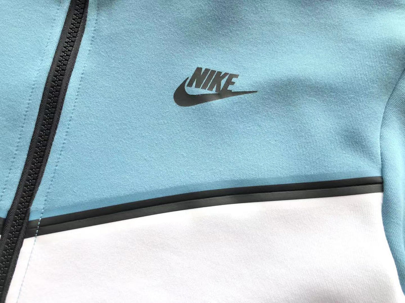 NIKE  TECH FLEECE  WINDRUNNER "AZUL/BRANCO/CINZA" 🇺🇸