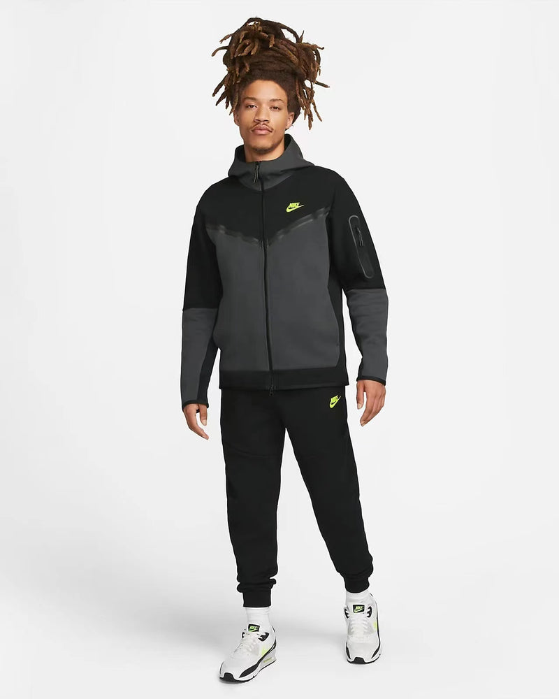 NIKE TECH FLEECE  WINDRUNNER "PRETO/VERDE NEON" 🇺🇸