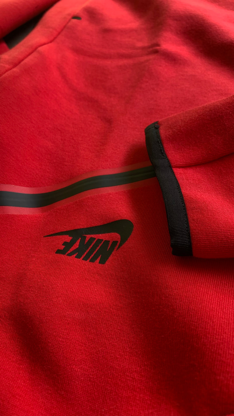 NIKE TECH FLEECE  WINDRUNNER "VERMELHO" (PRONTA ENTREGA)