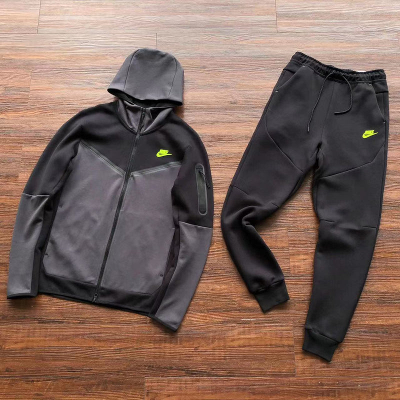 NIKE TECH FLEECE  WINDRUNNER "PRETO/VERDE NEON" 🇺🇸