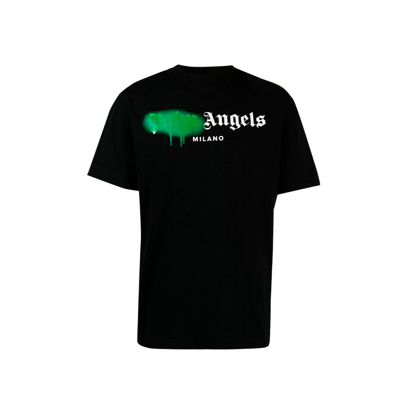 Palm Angels Spray print t-shirt (Preta/Verde)