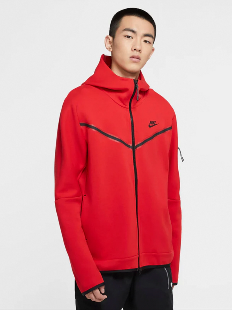 NIKE TECH FLEECE  WINDRUNNER "VERMELHO" (PRONTA ENTREGA)