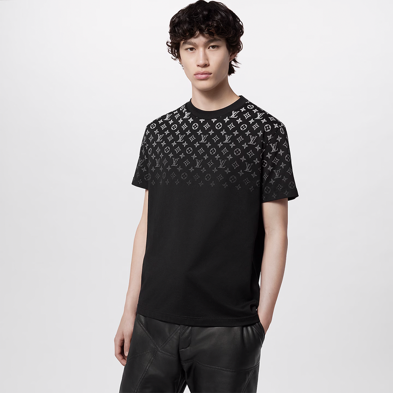 GRADIENT COTTON LV  T-SHIRT "BLACK"