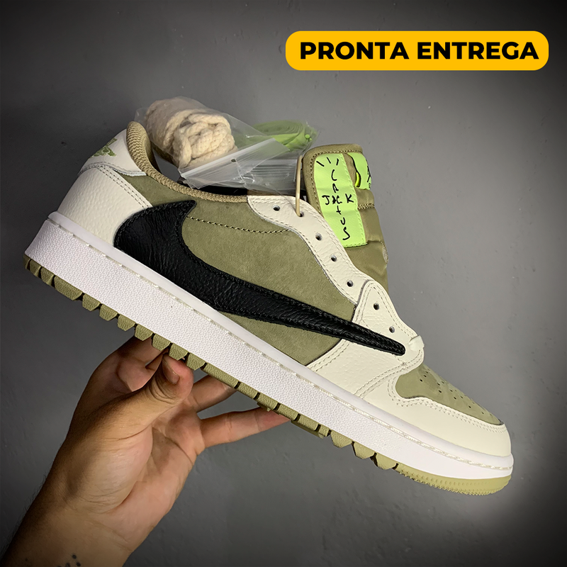 AIR JORDAN 1 LOW OG X TRAVIS SCOTT "GOLF" - FZ3124200 (PRONTA ENTREGA) 🇺🇸