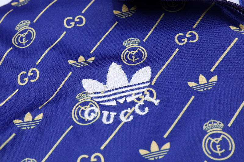 Adidas x Gucci Conjunto Agasalho Real Madrid 24/25 - Azul' Treino