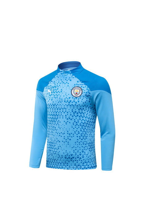 Conjunto Agasalho Manchester City 23/24 -Azul' Treino