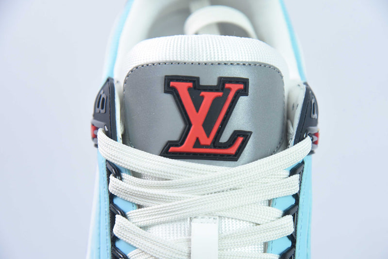 LV TRAINER "BABY BLUE/PURPLE MONOGRAM"