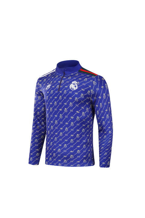 Adidas x Gucci Conjunto Agasalho Real Madrid 24/25 - Azul' Treino