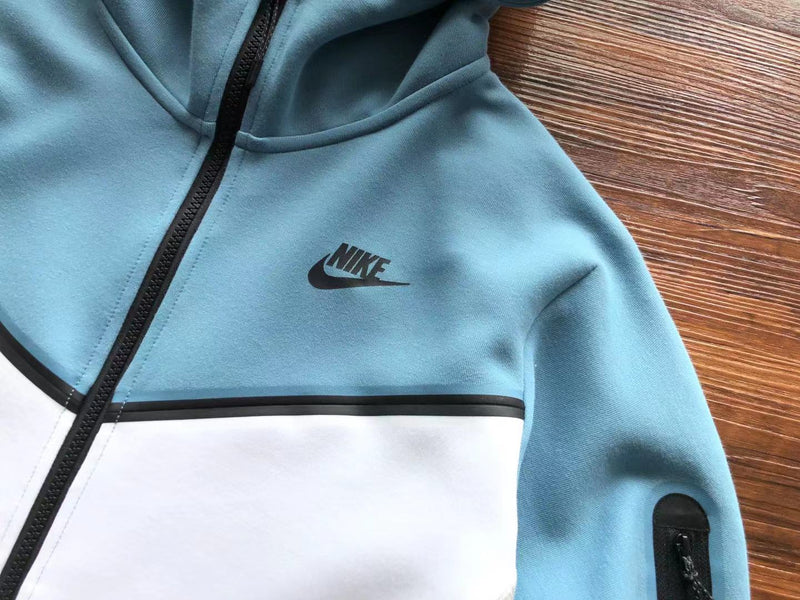 NIKE  TECH FLEECE  WINDRUNNER "AZUL/BRANCO/CINZA" 🇺🇸