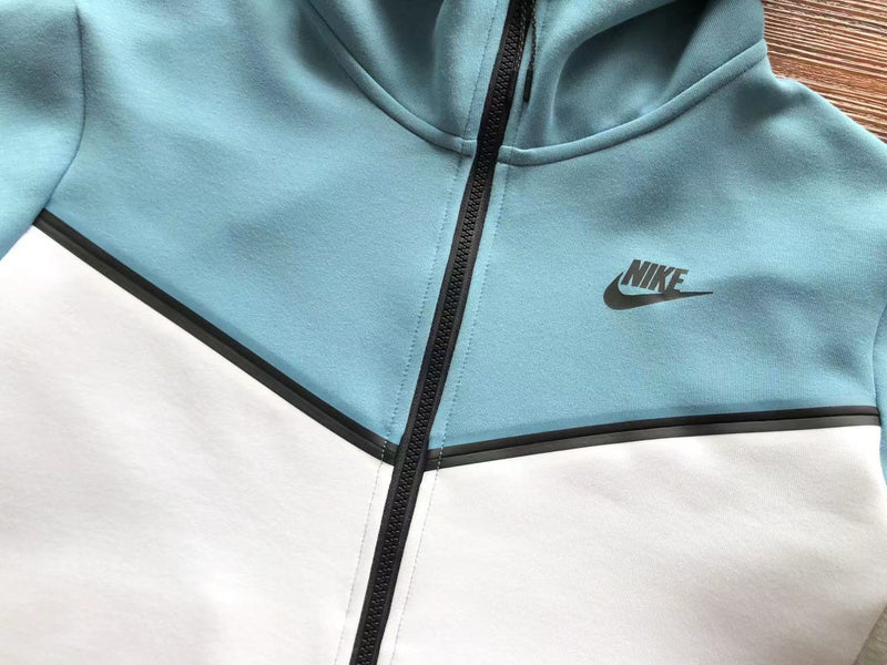 NIKE  TECH FLEECE  WINDRUNNER "AZUL/BRANCO/CINZA" 🇺🇸