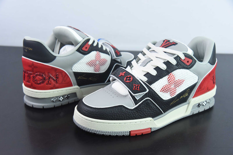 LV TRAINER "BLACK/RED MONOGRAM"