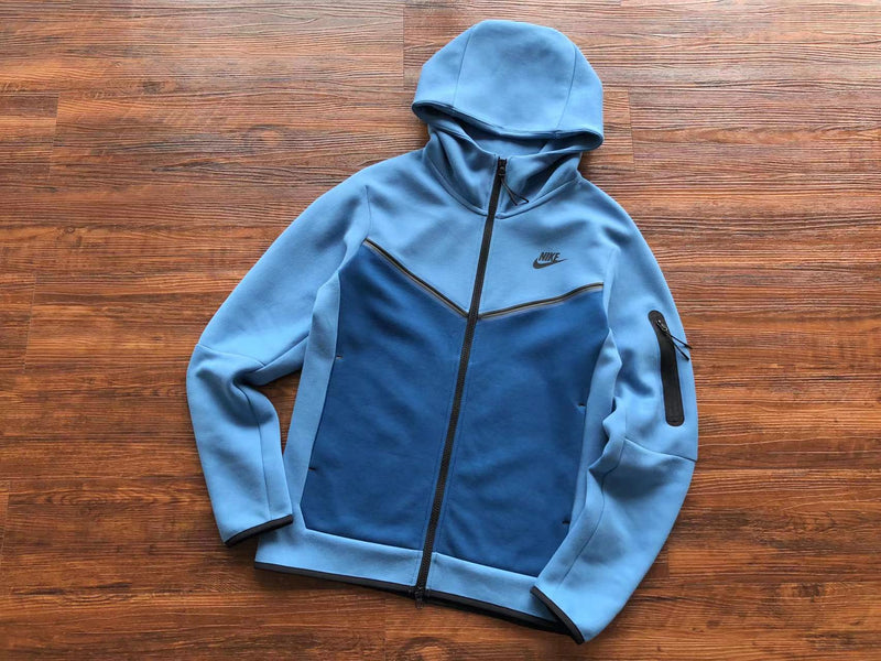 NIKE TECH FLEECE  WINDRUNNER "AZUL BEBÊ/AZUL" 🇺🇸