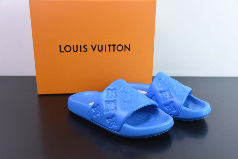 SLIDE LV WATERFRONT "MONOGRAM" BLUE