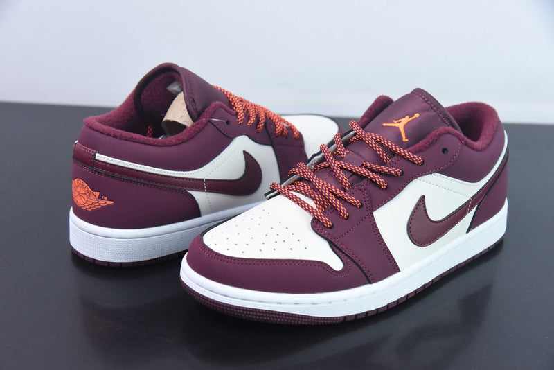 AIR JORDAN 1 LOW "WHITE BORDEAUX"