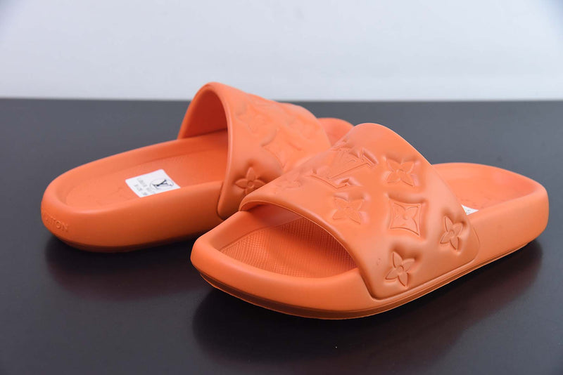 SLIDE LV WATERFRONT "MONOGRAM" ORANGE