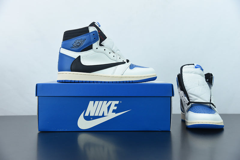 AIR JORDAN 1 HIGH x TRAVIS SCOTT x FRAGMENT "MILLITARY BLUE" -DH3227-105