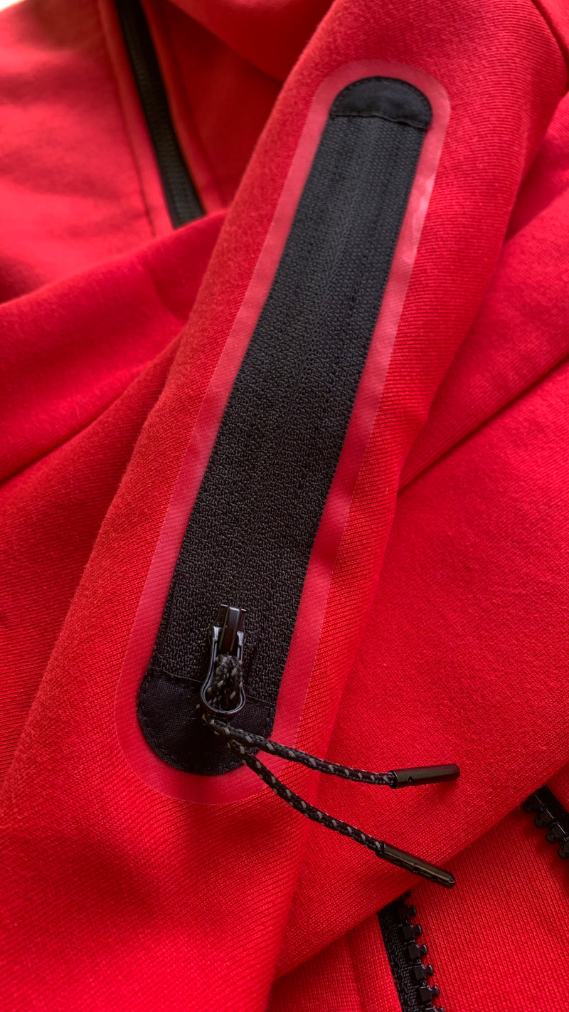 NIKE TECH FLEECE  WINDRUNNER "VERMELHO" (PRONTA ENTREGA)