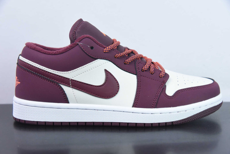 AIR JORDAN 1 LOW "WHITE BORDEAUX"