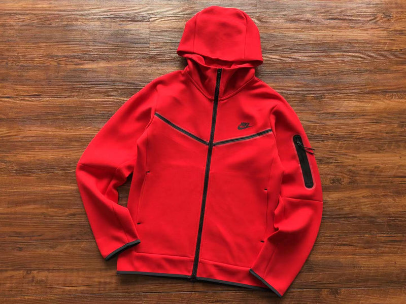 NIKE TECH FLEECE  WINDRUNNER "VERMELHO" 🇺🇸