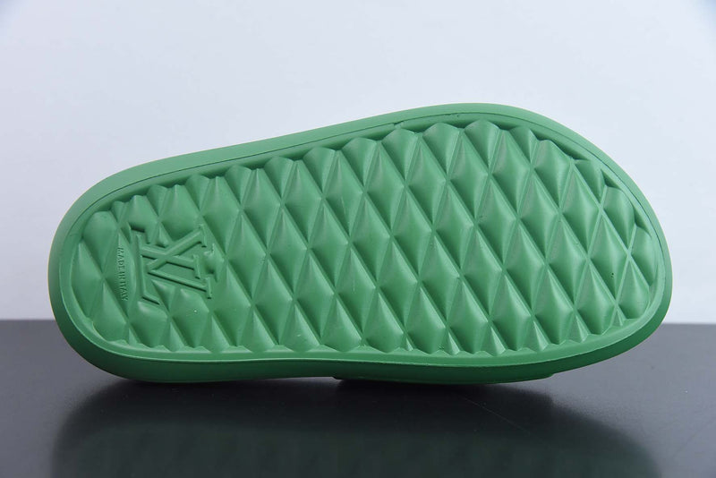 SLIDE LV WATERFRONT "MONOGRAM" GREEN