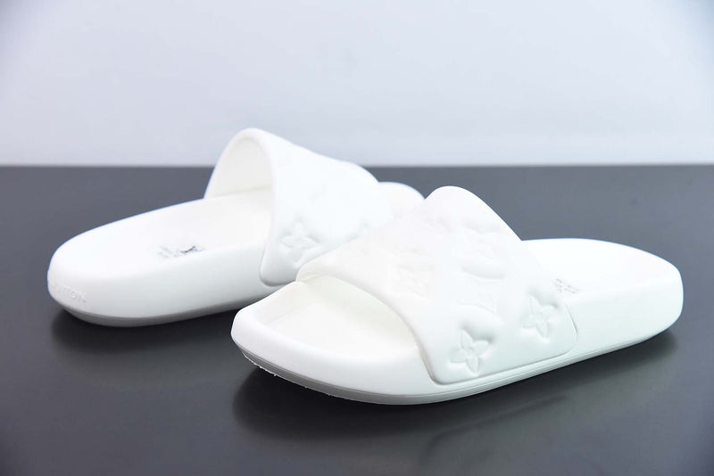 SLIDE LV WATERFRONT "MONOGRAM" WHITE