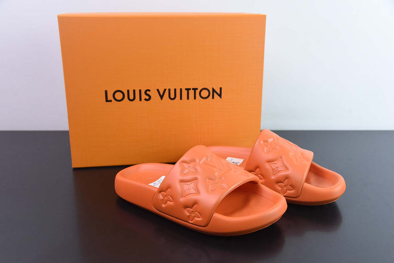 SLIDE LV WATERFRONT "MONOGRAM" ORANGE