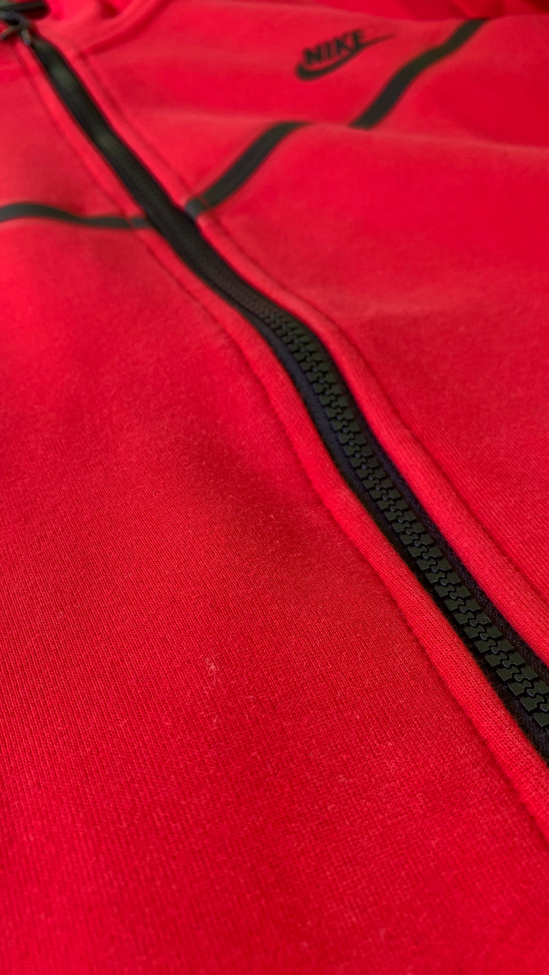 NIKE TECH FLEECE  WINDRUNNER "VERMELHO" (PRONTA ENTREGA)