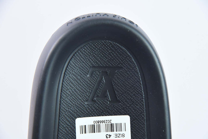 SLIDE LV XADREZ "MONOGRAM" BLACK