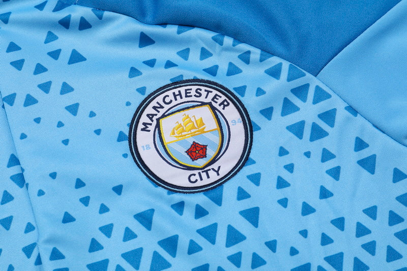 Conjunto Agasalho Manchester City 23/24 -Azul' Treino