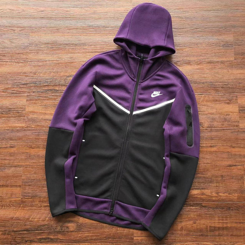 NIKE TECH FLEECE  WINDRUNNER "ROXO/PRETO" 🇺🇸