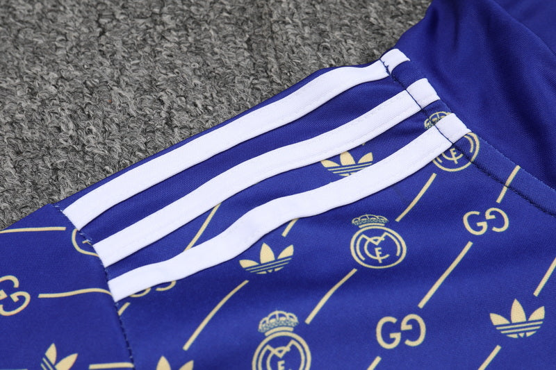 Adidas x Gucci Conjunto Agasalho Real Madrid 24/25 - Azul' Treino