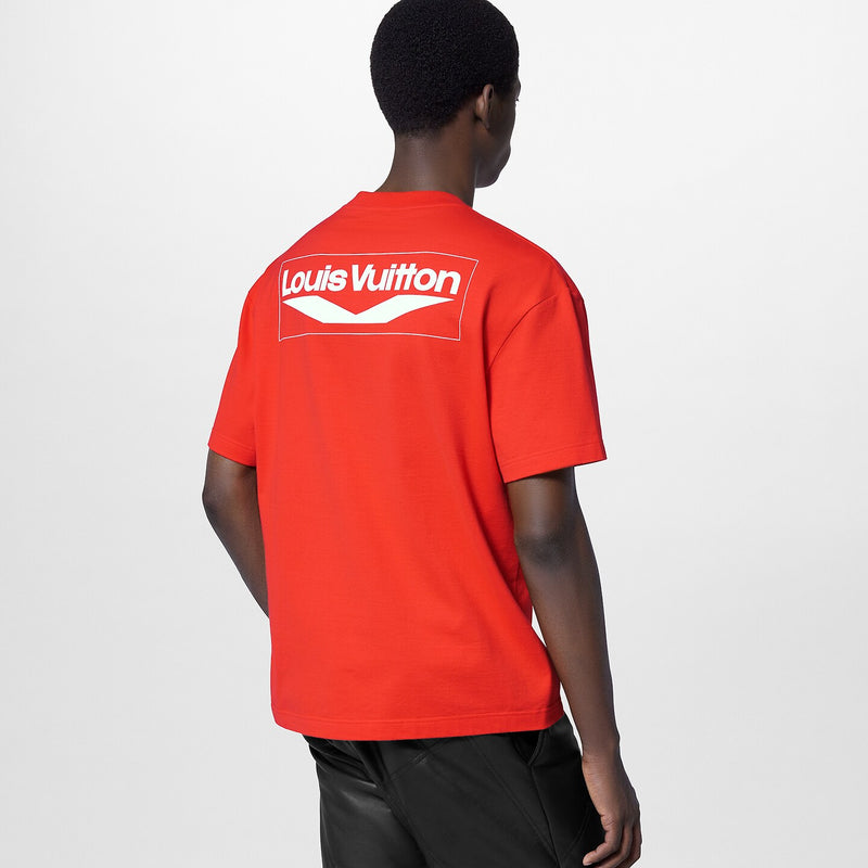 SHORT-SLEEVED COTTON T-SHIRT LV "ORANGE"